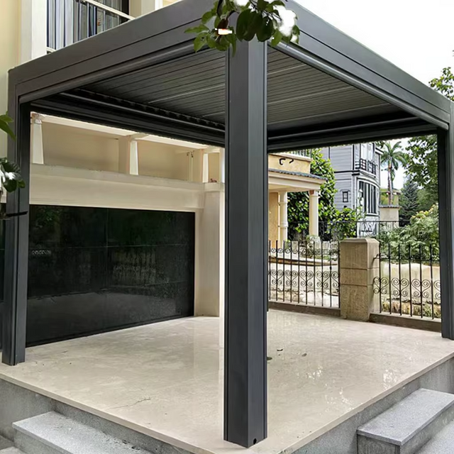 Einfach zu installierender Pergola-Pavillon aus Aluminium f&uuml;r Hinterhof, Terrasse und Gar